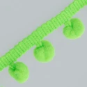 Light green fringe trimming for finishing bags and ethnic accessories - K1336 Benox