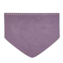 Patella borsa forma con punta triangolare in ecopelle glicine 22 x 18 cm