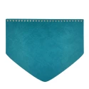 Patella bag shape with triangular tip in faux leather octanium 22 x 18 cm
