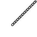 Aluminium chain with 4.5 mm groumette flattened links in gunmetal grey - K1355-1.2 Benox