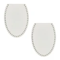Oval faux leather sides for crochet bags - 2 pieces