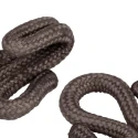 Ganci ed Occhielli rivestiti in passamaneria marrone ideali per Pellicce - FF505 Benox