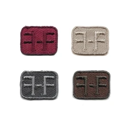 Rectangle FF mini embroidered patch - heat-activated