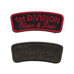 1st Division iron-on embroidered patch