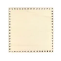 Square wooden bottom for making baskets 18 x 18cm