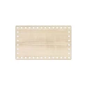 Fondo in legno rettangolare per realizzare cestini 11 x 18cm