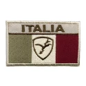 Applicazione toppa ricamata Bandiera Italia in stile vintage militare  - 806A Modidea