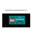 Wool needles with silver eye No. 16 - 1.60 x 55 mm Pack of 25 needles - 124131 Prym