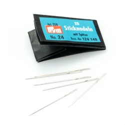 Silver-tipped knitting needles No. 24 - 0.80 x 37 mm Pack of 25 needles - 124140 Prym