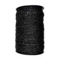 Thai Glitter red silver lanyard for fashionable crochet bags black colour with silver lurex thread - PP700 MAS