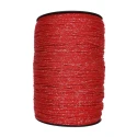 Cordino Thai Glitter rosso argento per realizzare borse alla moda all'uncinetto colore rosso con filo lurex argento - PP700 MAS