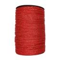 Cordino Thai Glitter rosso argento per realizzare borse alla moda all'uncinetto colore rosso con filo lurex oro - PP700 MAS