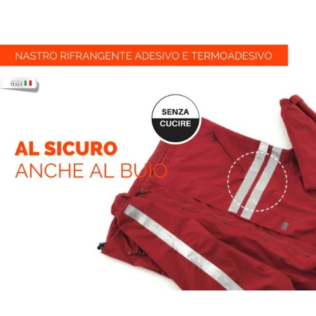 NASTRO RIFRANGENTE  termoadesivo 4 cm x 1 m - 219 Marbet