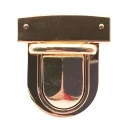 Large gold metal satchel clasp for handmade bags