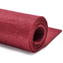 Feltro colorato bordeaux in foglio da 50 x 100 cm spessore 3 mm