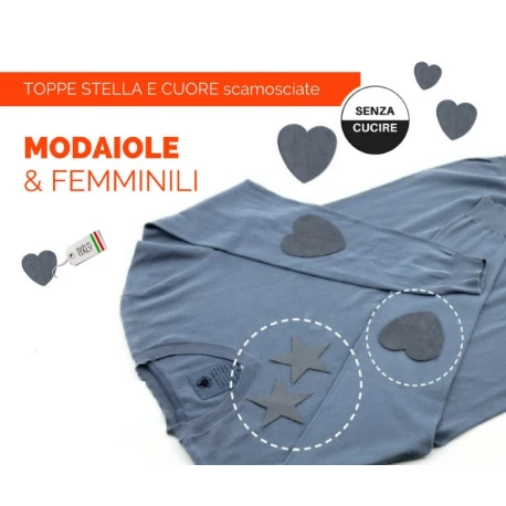 Toppe CUORE scamosciate termoadesive - 34/C Marbet
