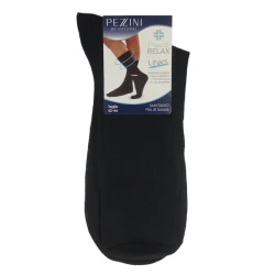 Calzino corto uomo sanitario a costine con elastico relax in Cotone Filo di Scozia - UCZ-760 Calzificio Pezzini 2