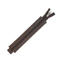 Zip 25cm Lampo in ecopelle marrone ideale per borsa e pochette - MA141 Mas