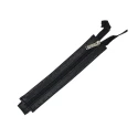 Zip 25cm Lampo in ecopelle nera ideale per borsa e pochette - MA141 Mas