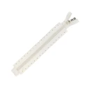 Zip 25cm Lampo in ecopelle panna ideale per borsa e pochette - MA141 Mas