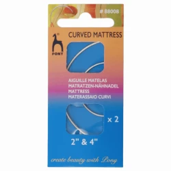 Curved crescent needles for upholsterers, sizes 2-4, small and large - 88008Pony