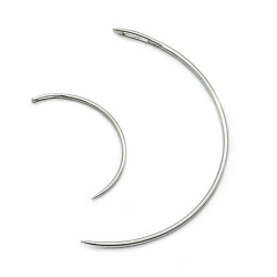 Aghi curvi a mezzaluna per tappezzieri misura 2-4 piccola e grande - 88008 Pony 2