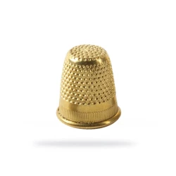 Nickel-plated brass gold 18 mm thimble for sewing