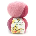 Lana Flora effetto Mohair di Miss Tricot Filati gomitolo di filato da 100gr. colore 4 sfumato rosa rosso