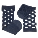 Women's perforated maxi mesh over-the-knee socks in Lycra fabric