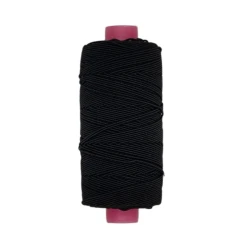Hand and machine sewing elastic thread 100m bobbin black
