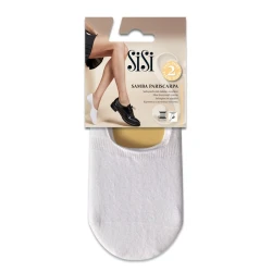 Minicalze accollate SiSi SAMBA pariscarpa in cotone nero - 2 paia 2