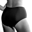 Black shaping and contouring culotte briefs in plus sizes - 976Giosling underwear