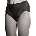 Black shaping and contouring culotte briefs in plus sizes - 976Giosling underwear
