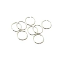 8mm open ring in silver-coloured iron, ideal for jewellery making - FF003BIS Benox