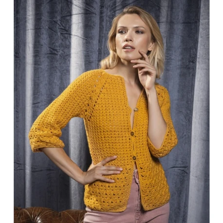 Van Gogh Lux lurex yarn by Miss Tricot 200g ball of yarn.