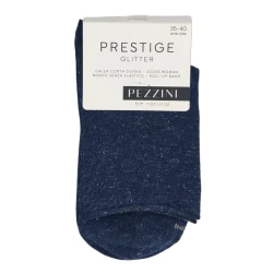 Calzino donna glitter in caldo cotone e bordo taglio al vivo - Calzificio Pezzini 2