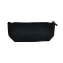 Pochette in Feltro nero media multiuso con chiusura lampo