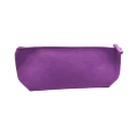 Pochette in Feltro viola media multiuso con chiusura lampo
