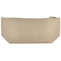 Beige Felt Large Multipurpose Clutch Bag with Zipper