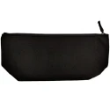 Black Felt Large Multipurpose Clutch Bag with Zipper