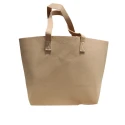 Small beige felt bag excellent as a base to customise and decorate