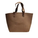 Borsa in Feltro piccola marrone ottima come base da personalizzare e decorare