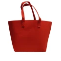 Small red felt bag excellent as a base to customise and decorate