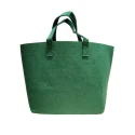 Small green felt bag excellent as a base to customise and decorate