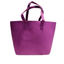 Small purple felt bag excellent as a base to customise and decorate