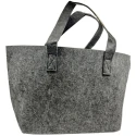 Medium grey felt bag excellent as a base to customise and decorate