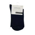 Women's socks in warm cotton with raw-cut edges in blue