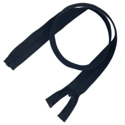 60 cm invisible black split zip for jerseys and light jackets
