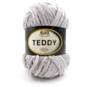 Lana Velluto TEDDY gomitolo filato in ciniglia da 100gr di Miss Tricot Filati colore 03 Grigio Perla