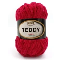 Miss Tricot Filati, 100 g ball of TEDDY chenille yarn, colour 08 Red